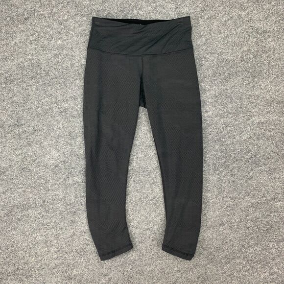 Prana Textured Leggings Womens XS Extra Small Gray High Waisted Pull On Cropped - Picture 2 of 11